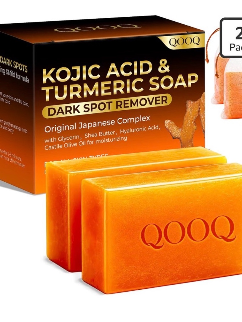 Brightening Kojic Acid & Turmeric Hand Soap - Orange